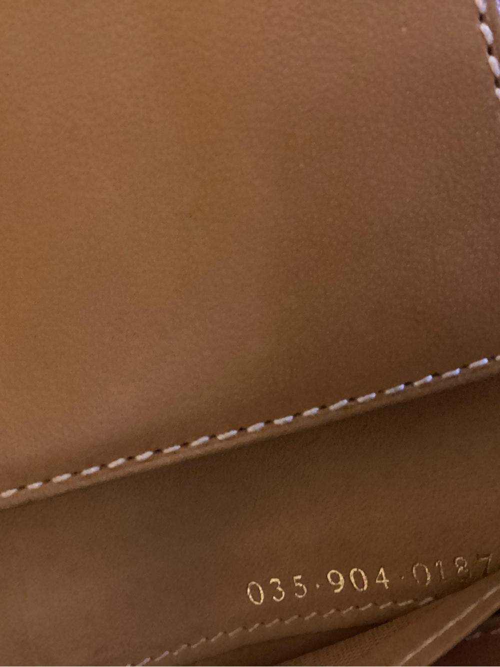 Gucci Beige Canvas continental wallet with Tan Leather Trim and Gold Hardware - Picture 4 of 10